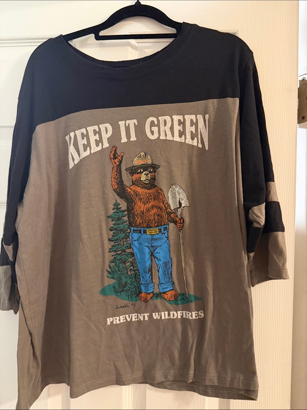 torrid Brown and Black 'Keep It Green' Graphic Short Sleeve Tee